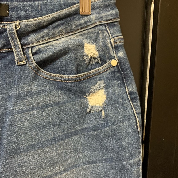 Judy Blue Classic Distressed Straight Leg Jeans 16 plus size comfy stretchy - Picture 7 of 10